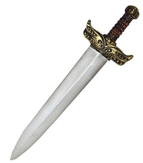 Funny Fashion Carnaval verkleed ridderzwaard - 74 cm - uit de middeleeuwen - kunststof - volwassenen Multi