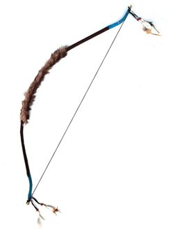 Funny Fashion Carnaval wapens - Indianen boog met veertjes - volwassenen - Indiaan