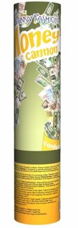 Funny Fashion Confetti kanonnen/shooters - papier geld biljetten - 20cm - Feestartikelen - money thema Multi