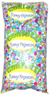 Funny Fashion Confetti snippers van papier - multi colours - 500 gram - Confetti Multikleur