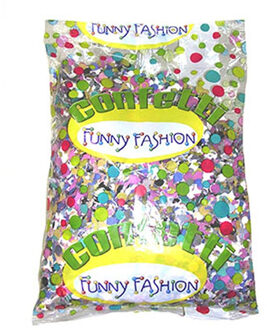 Funny Fashion Confetti snippers van papier - multi colours mix - 250 gram zakje - feestartikelen/versieringen