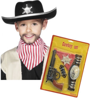 Funny Fashion Cowboy verkleedset voor kinderen met hoed