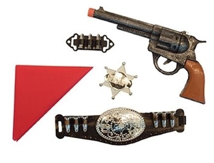 Funny Fashion Cowboy verkleedset voor kinderen - wapens en meer Multi