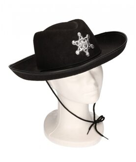 Funny Fashion Cowboyhoeden voor kinderen zwart - Verkleedhoofddeksels