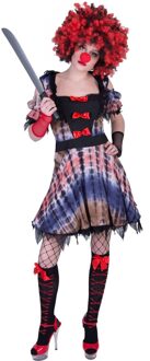 Funny Fashion Creepy Clown Jurk Lea - Maat 40/42