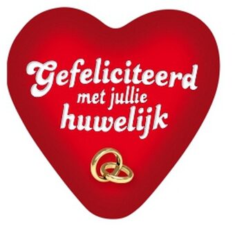 Funny Fashion Decoratie bord - duplex karton - 49 cm - bruiloft / huwelijk - feestversiering