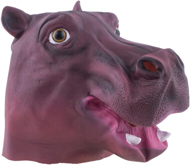 Funny Fashion Dierenmasker/verkleed masker - Nijlpaard - latex - volwassenen Multi