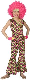 Funny Fashion Disco Jumpsuit Kind Flower - Maat 116