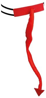 Funny Fashion Duivel/Satan verkleed staart rood - Verkleedattributen