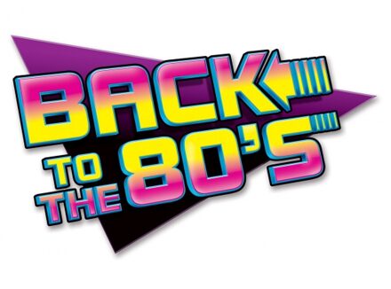 Funny Fashion Eighties thema versiering - Set van 2x stuks - Wand decoratie bord - Back to the 80s - 40 x 60 cm