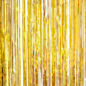 Funny Fashion Folie deurgordijn goud metallic 200 x 100 cm Goudkleurig