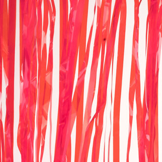 Funny Fashion Folie deurgordijn rood transparant 200 x 100 cm