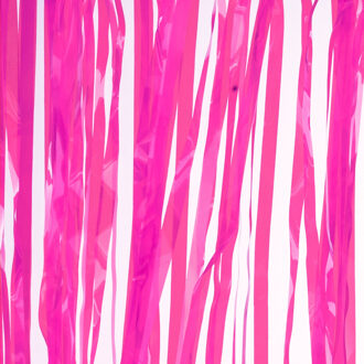 Funny Fashion Folie deurgordijn roze transparant 200 x 100 cm