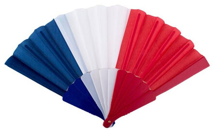 Funny Fashion Frankrijk supporter waaier 23 cm - Accessoires > Waaiers