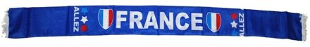 Funny Fashion Frankrijkse supporterssjaal 150 cm Multi