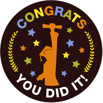 Funny Fashion Geslaagd feest thema wand/deur bord - Dia 50 cm - karton - versieringen/feestartikelen Zwart