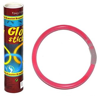 Funny Fashion Glow in the dark armbandjes - 100x - mix kleuren - 25 cm - neon glow Multi