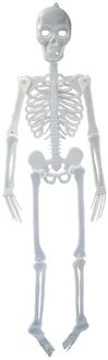 Funny Fashion Glow in the dark hagend decoratie skelet 150 cm