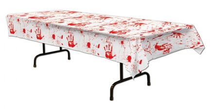 Funny Fashion Halloweeen horror thema tafelkleed met bloed 275 x 135 cm Multi