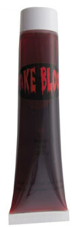 Funny Fashion Halloween nep bloed tube - horror thema - 34 ml - carnaval/verkleed artikel - wonden maken Rood