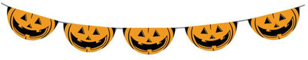 Funny Fashion Halloween pompoenen thema vlaggenlijn 5,5 meter