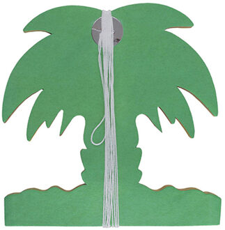 Funny Fashion Hawaii palmbomen thema feestslinger - gekleurd - 400 cm - papier - Feestslingers Multikleur