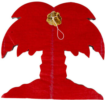 Funny Fashion Hawaii palmbomen thema feestslinger - gekleurd - 400 cm - papier Multi