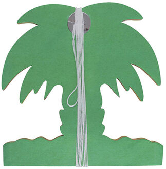 Funny Fashion Hawaii palmbomen thema feestslinger - gekleurd - 400 cm - papier