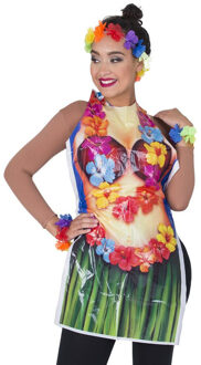 Funny Fashion Hawaii thema verkleed schort vrouw Multi