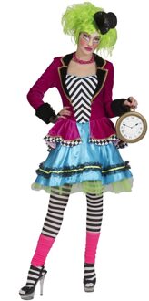 Funny Fashion Horror & Halloween Kostuum | Wicked Mad Hatter | Vrouw | Maat 36-38 | Halloween | Verkleedkleding