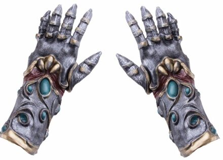Funny Fashion Horror handschoenen metaal/alien voor volwassenen