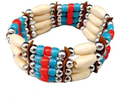 Funny Fashion Indianen thema verkleed armband - Carnaval accessoires - voor bij een Indianen kostuum/jurk/outfit