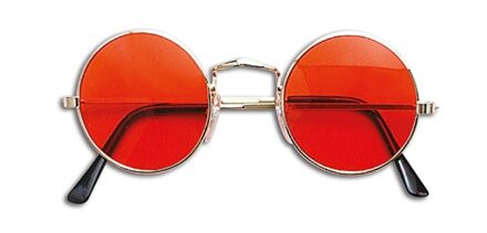 Funny Fashion John Lennon Hippie Sixties Flower Power verkleed bril oranje - Verkleedbrillen