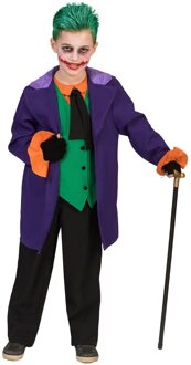 Funny Fashion Joker Kostuum | The Joker Uit Batman | Jongen | Maat 140 | Halloween | Verkleedkleding