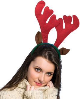 Funny Fashion Kerst rendier haarbanden met oren Multi
