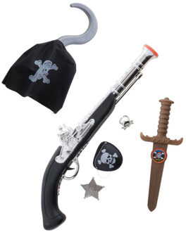 Funny Fashion Kinderen speelgoed verkleed wapens set in Piraten stijl thema 6-delig