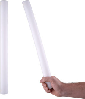 Funny Fashion Lichtstaaf - 2x - groen LED licht - 48 cm - Festival partystaaf - schuimstaaf met verlichting