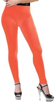 Funny Fashion Neon oranje legging voor dames