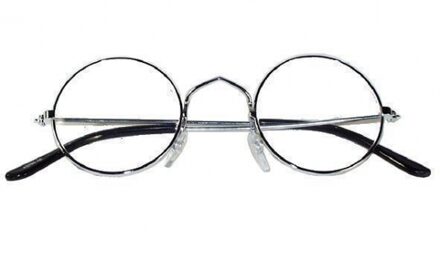 Funny Fashion Oma brilletje metaal - Verkleedbrillen Multikleur