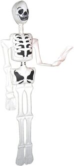 Funny Fashion Opblaasbaar skelet/geraamte Halloween decoratie 180 cm - Opblaasfiguren Multikleur