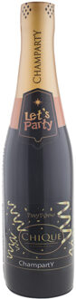Funny Fashion Opblaasbare champagne fles - Fun/Fop/Party/Oud jaar/Bruiloft - versiering/decoratie - 75 cm