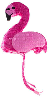 Funny Fashion Pinata van papier - Flamingo thema - 48 x 40 cm - Feestartikelen verjaardag Roze