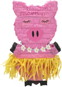 Funny Fashion Pinata van papierAƒÆ'A¢a‚¬A¡AƒaEsA‚A - Biggetje thema - 42 x 26 cm - Feestartikelen Verjaardag - Pinatas Multikleur