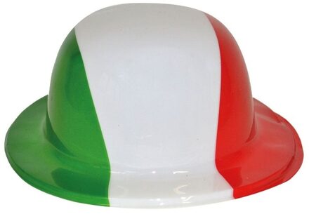 Funny Fashion Plastic bolhoed Italiaanse vlag kleuren