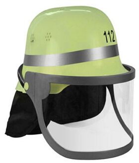 Funny Fashion Plastic brandweer helm groene Duits