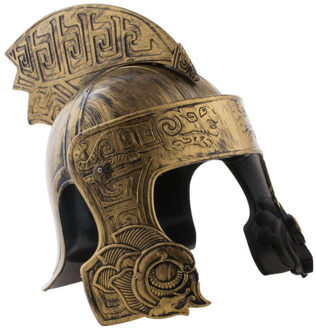 Funny Fashion Ridder helm voor mannen - Verkleedhoofddeksels Bruin