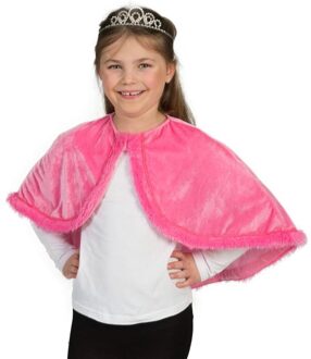 Funny Fashion Roze cape voor meisjes - Verkleedattribuut