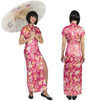 Funny Fashion Roze Japans kostuum voor dames - Volwassenen kostuums