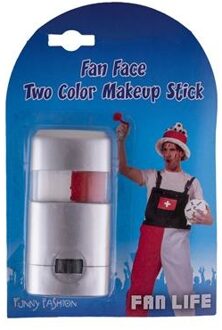 Funny Fashion Schmink stift in landen vlag kleuren - Zwitserland feest/verkleed thema - Schmink