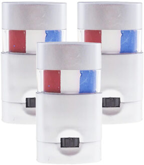 Funny Fashion Schminkstift vlag Nederland - 3x stuks - rood wit blauw - EK/WK supporter/ Koningsdag